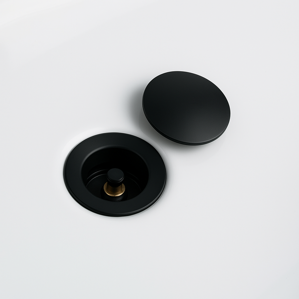 Minimalist Pop-Up Drain Stopper Black