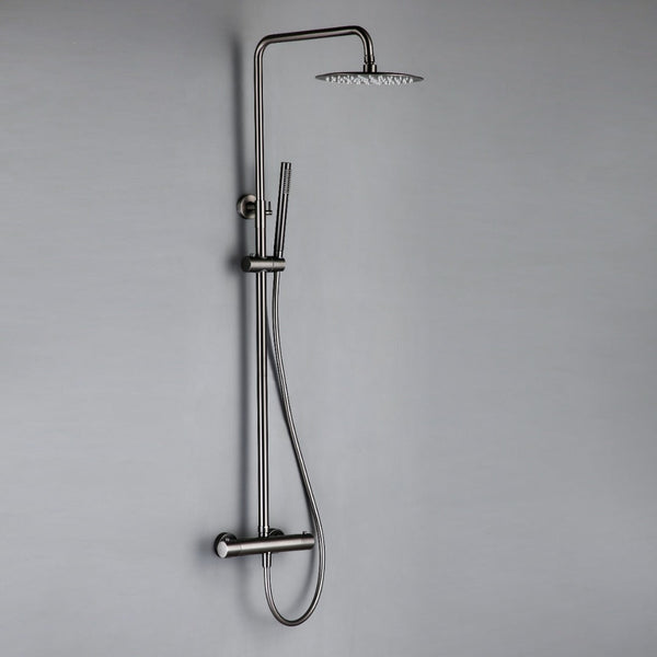 Thermostatic Rain Shower Mixer Gungray